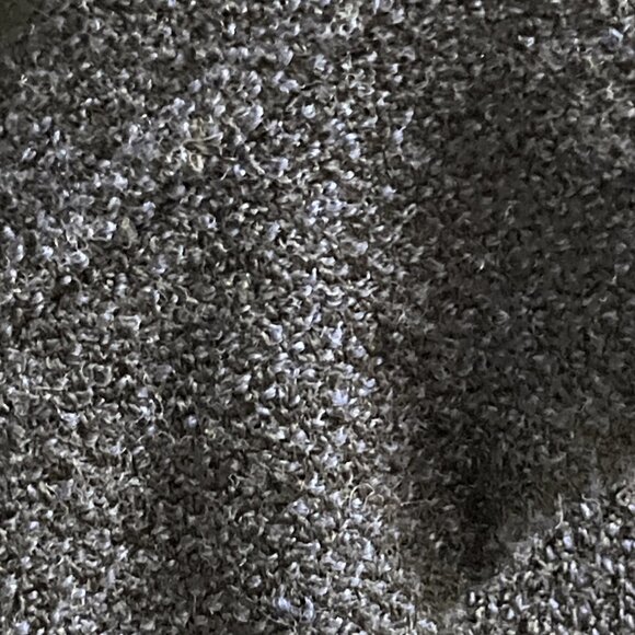 Ann Taylor Blazer Women 2 Navy Blue Boucel Knit Ruffle Suit Jacket Office Career - Picture 4 of 8